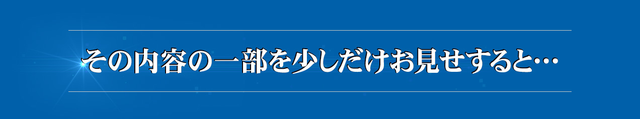 その内容の一部を少しだけお見せすると…